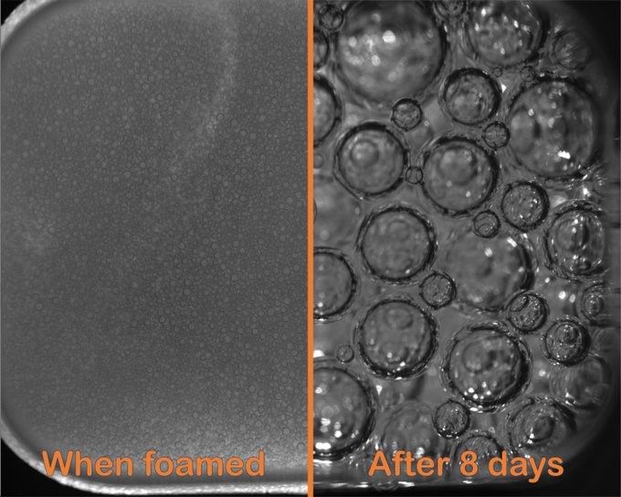 Aging foam