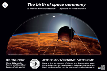 Poster geboorte ruimte-aeronomie