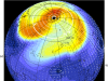Instantané d'une simulation GEM-Mars de l'ozone