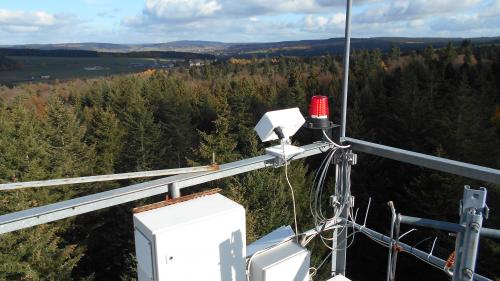 Figure 3. Test of the newly-developed MAX-DOAS system in the Ardennes in autumn 2018.
