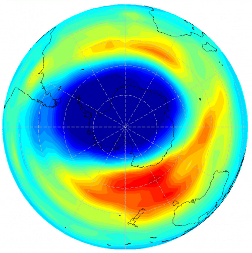 Antarctica ozongat 2003