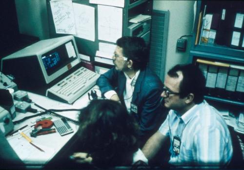 Gaston Kockarts control room Johnson Space Center 