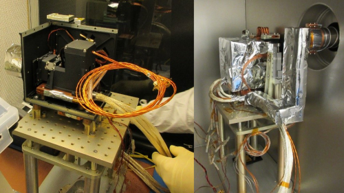 MAJIS VIS-NIR detector integration into the vacuum chamber