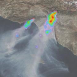 Fires over Los Angeles on 9 January 2025