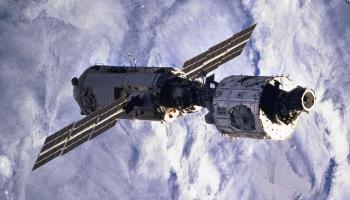 The first two modules of the ISS